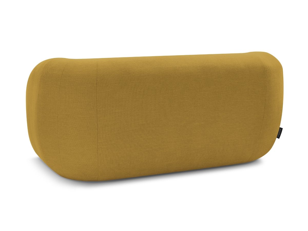 Canapé droit fixe 2 places CELINE tissu lisse