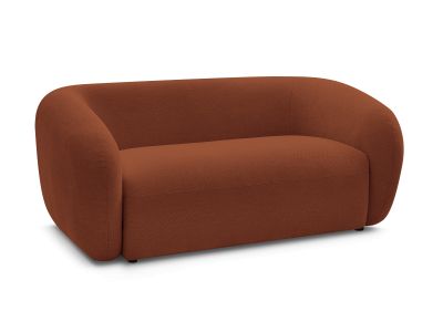 Canapé droit fixe 2 places CELINE tissu lisse