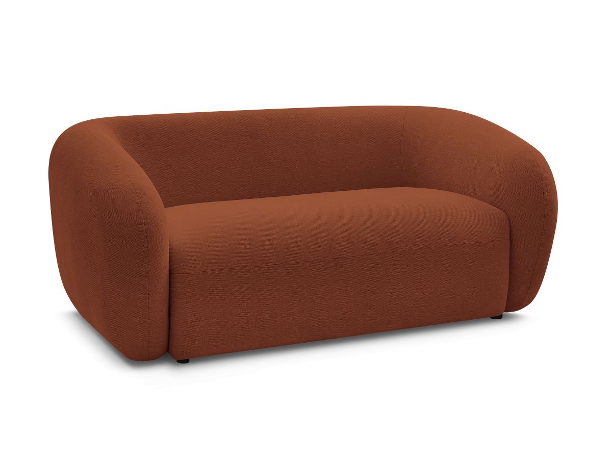 Canapé droit fixe 2 places CELINE tissu lisse | BOBOCHIC