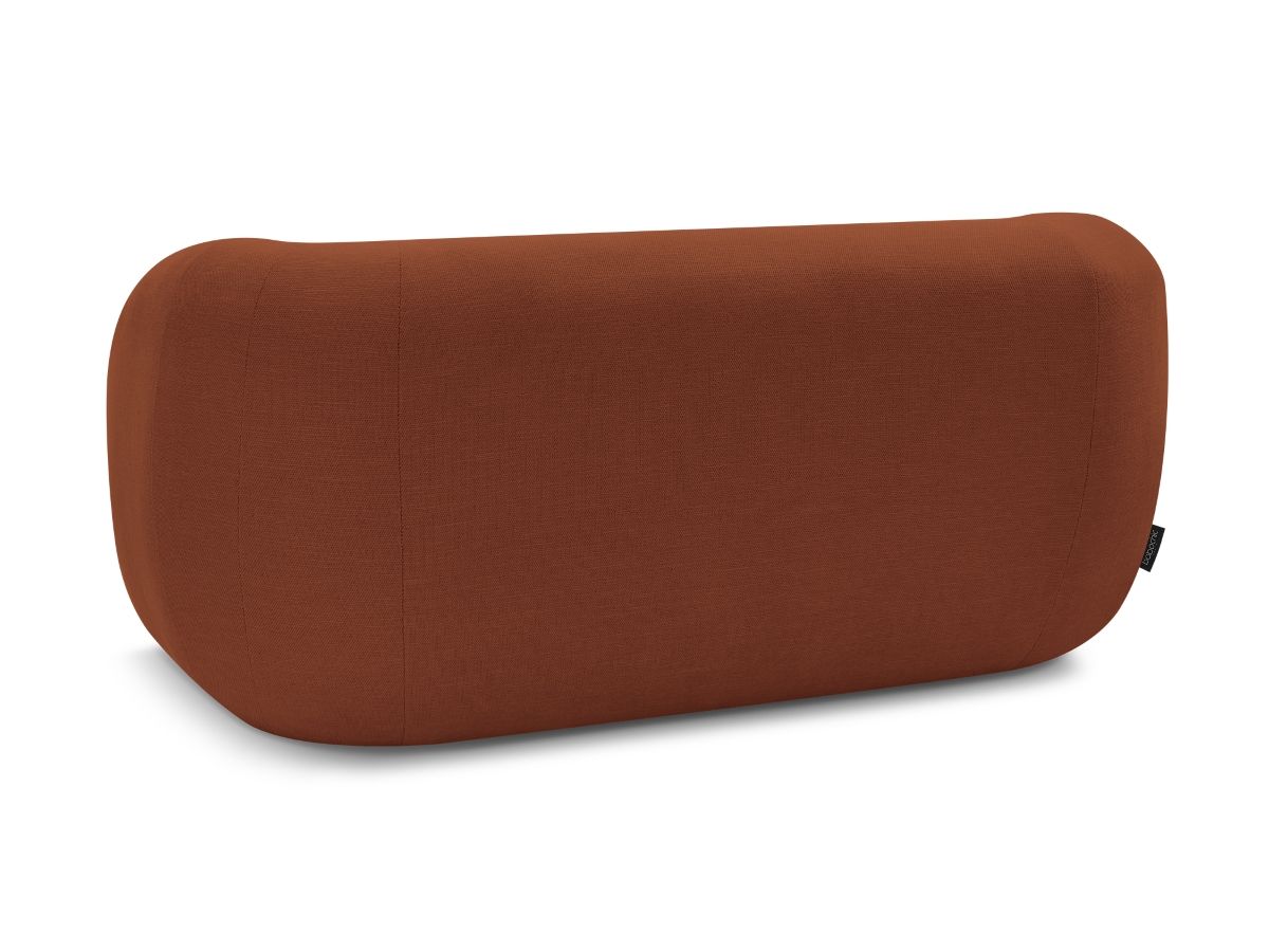 Canapé droit fixe 2 places CELINE tissu lisse
