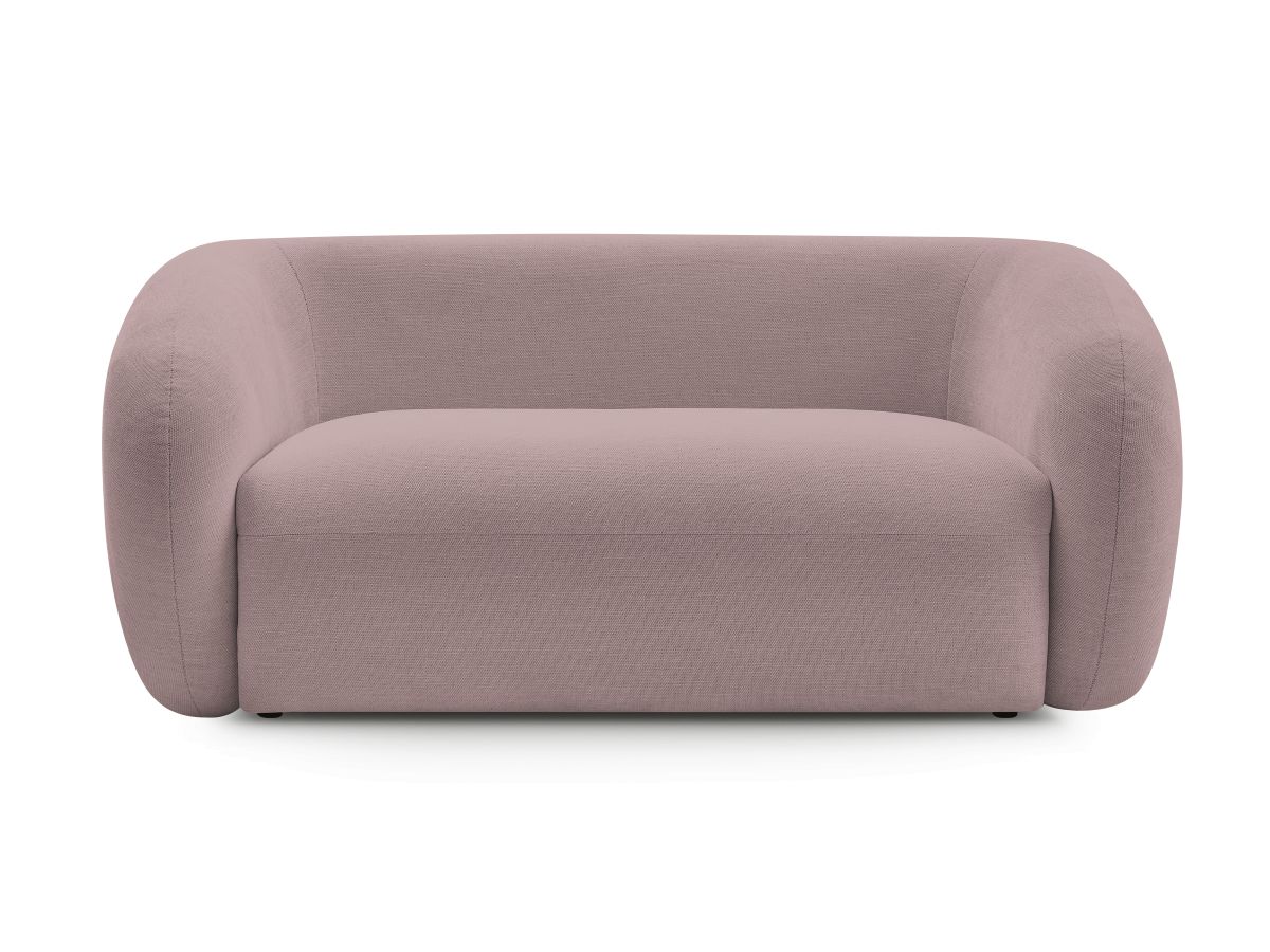 Canapé droit fixe 2 places CELINE tissu lisse