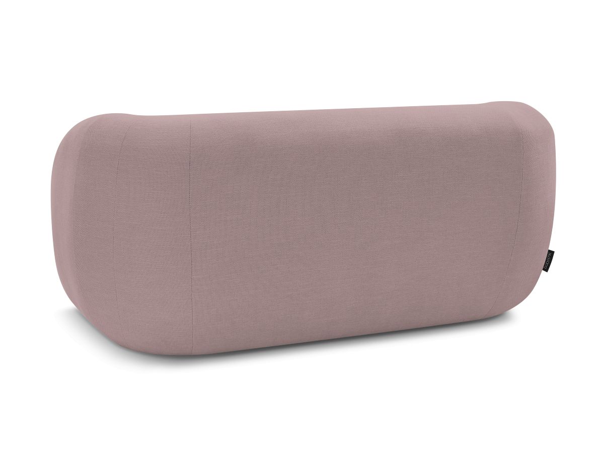 Canapé droit fixe 2 places CELINE tissu lisse