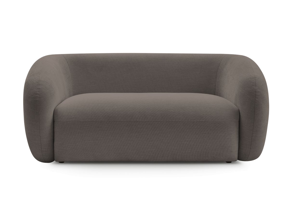 Canapé droit fixe 2 places CELINE tissu lisse