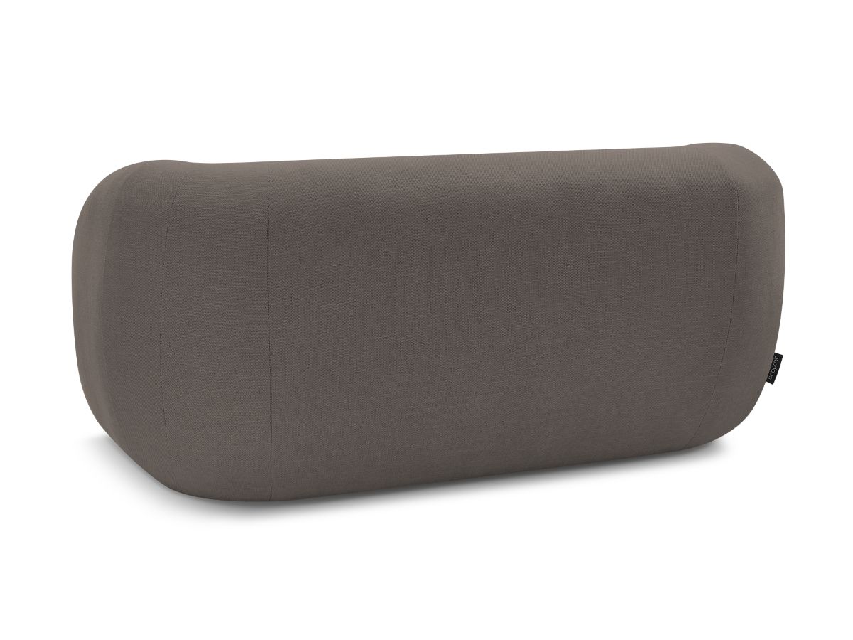 Canapé droit fixe 2 places CELINE tissu lisse