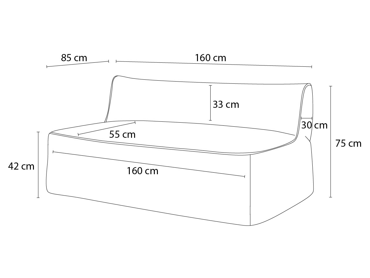 Canapé d'angle fixe EVEREST tissu chiné - Orange - Angle droit - 10 coussins