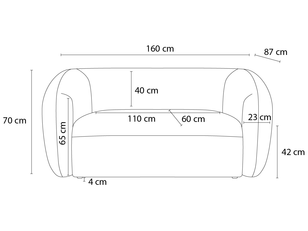 Canapé d'angle fixe EVEREST tissu chiné - Orange - Angle droit - 10 coussins