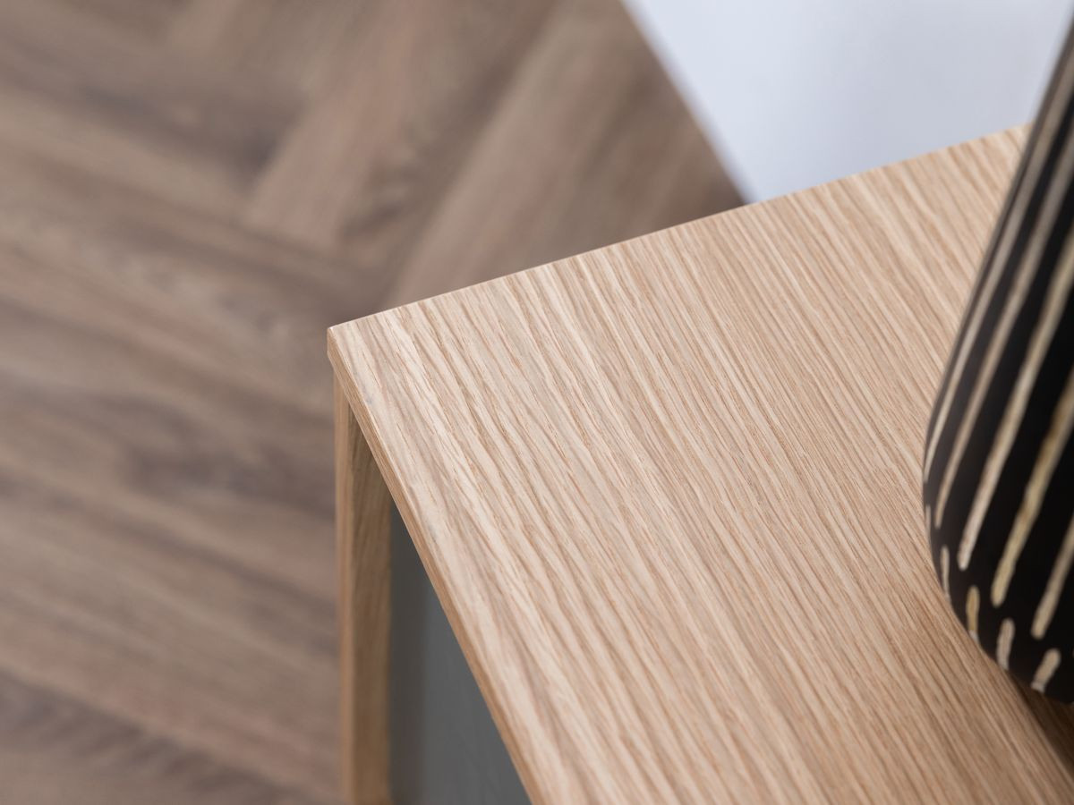 SOHO groene 4-deurs tv-kast 180 cm met metalen poten