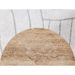 Table basse BOECIA travertin ⌀ 40 cm - vue 5