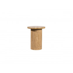 Table basse BOECIA travertin ⌀ 40 cm - vue 2