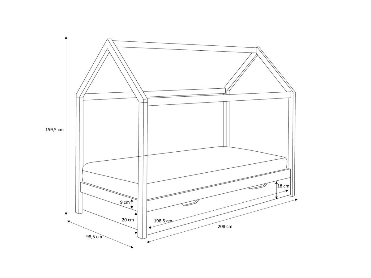 COPPELIA kinderbed met lade