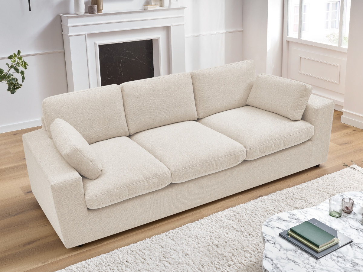 Canapé droit compact BELAIR beige — vue 6