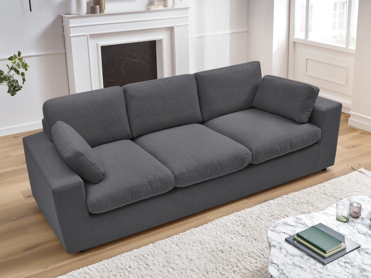 Canapé droit compact BELAIR gris foncé — vue 6