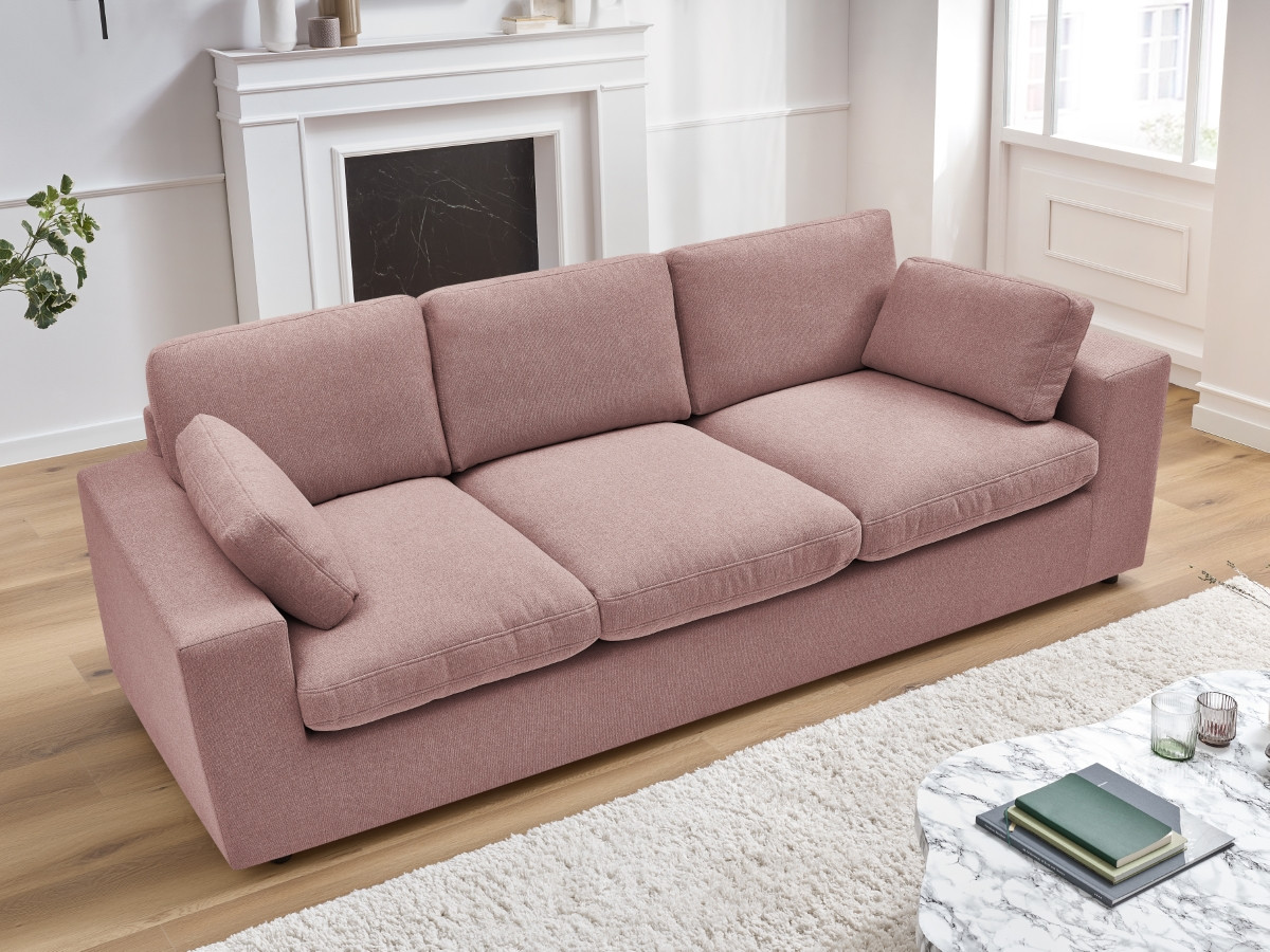 Canapé droit compact BELAIR rose — vue 6