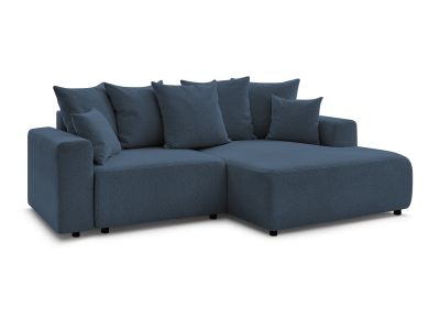 Canapé d'angle convertible coffre ATILLA tissu chiné
