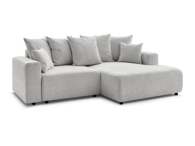 Canapé d'angle convertible coffre ATILLA tissu chiné
