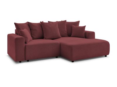 Canapé d'angle convertible coffre ATILLA tissu chiné