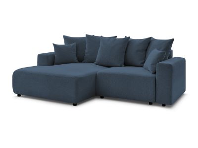 Canapé d'angle convertible coffre ATILLA tissu chiné