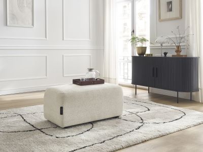 Pouf ATILLA tissu chiné