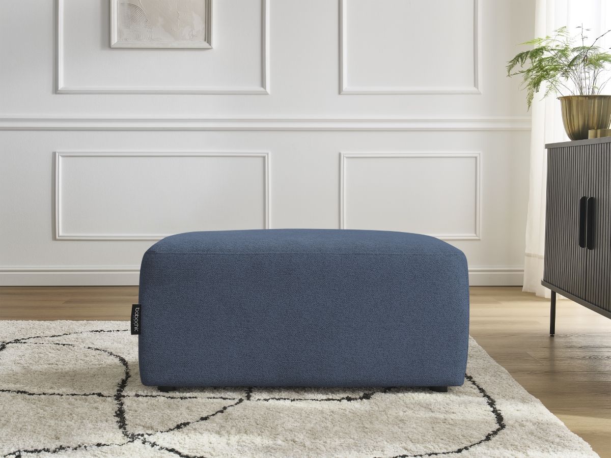Pouf ATILLA tissu chiné