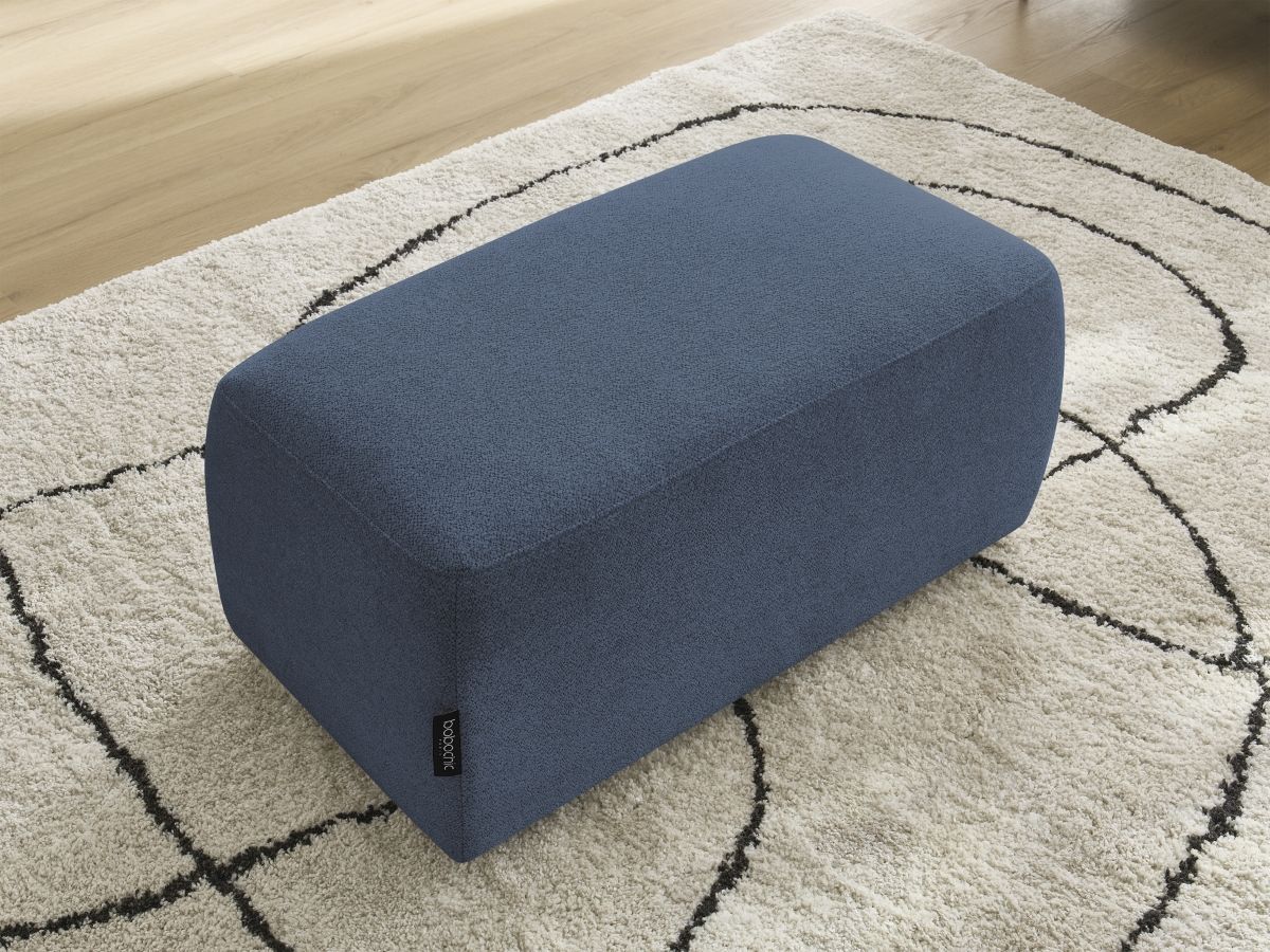 Pouf ATILLA tissu chiné