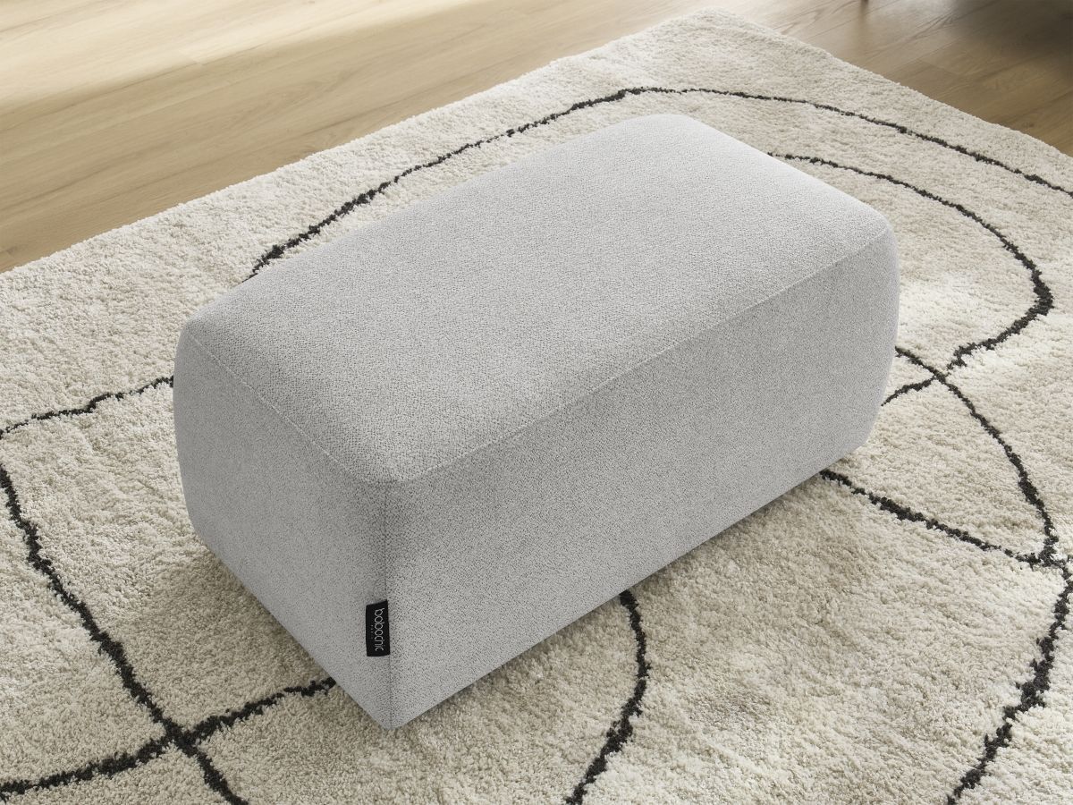 Pouf ATILLA tissu chiné