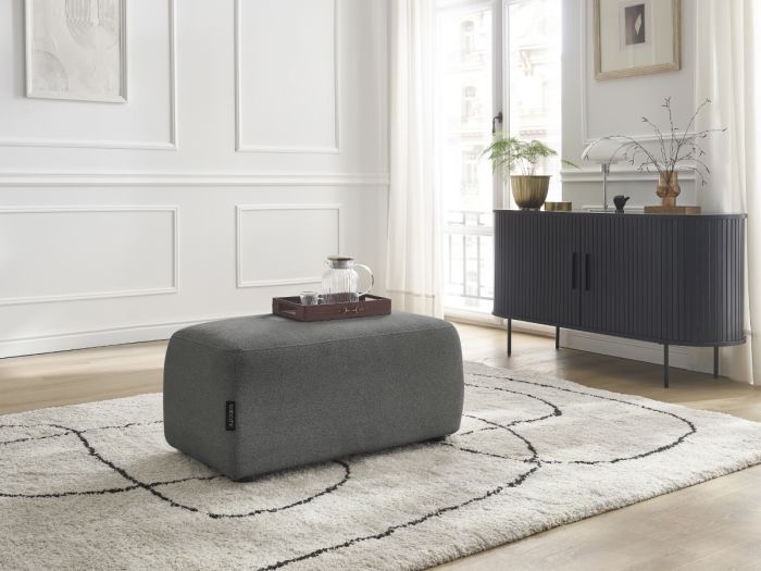 Pouf ATILLA tissu chiné