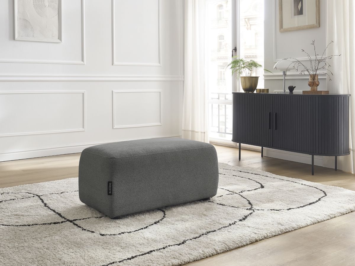 Pouf ATILLA chiné gris foncé — vue 5