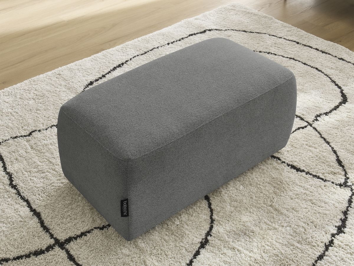 Pouf ATILLA tissu chiné