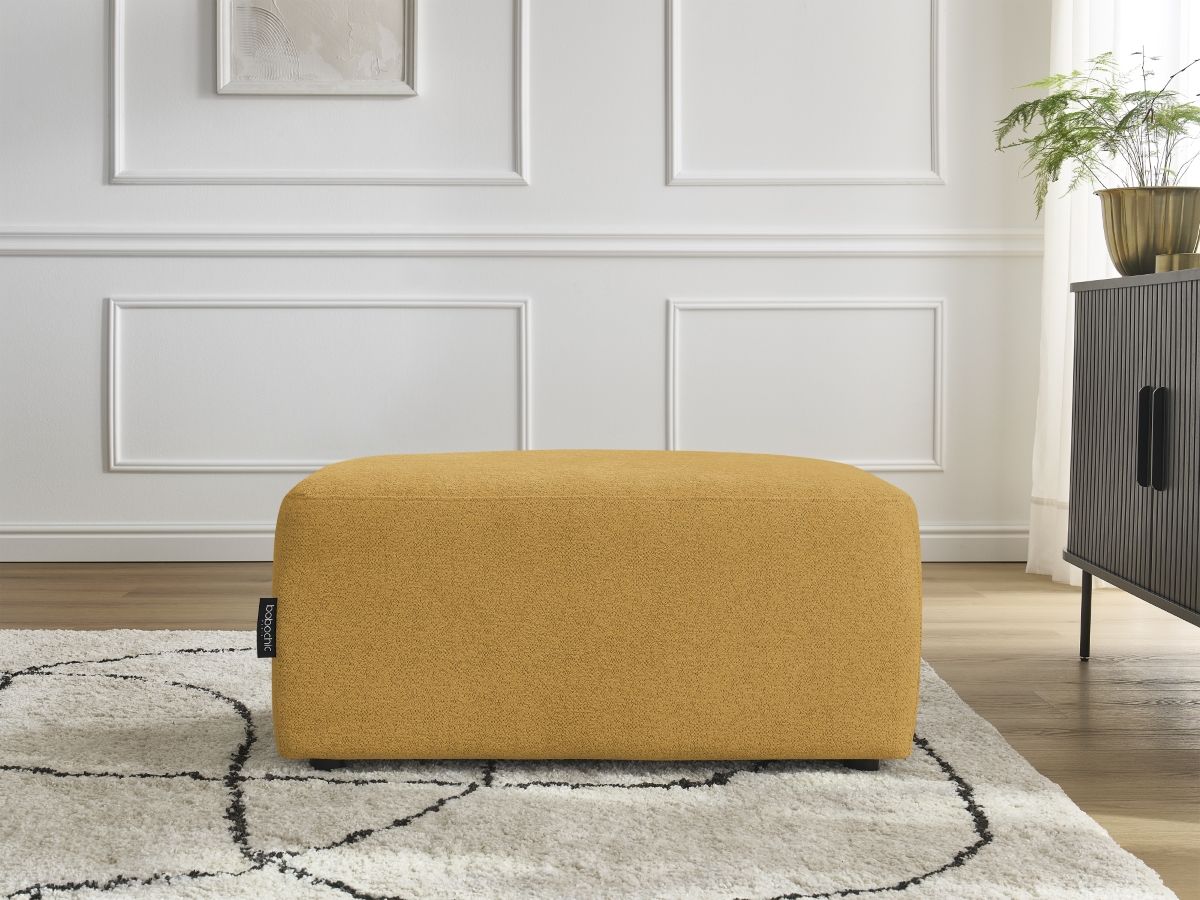 Pouf ATILLA tissu chiné