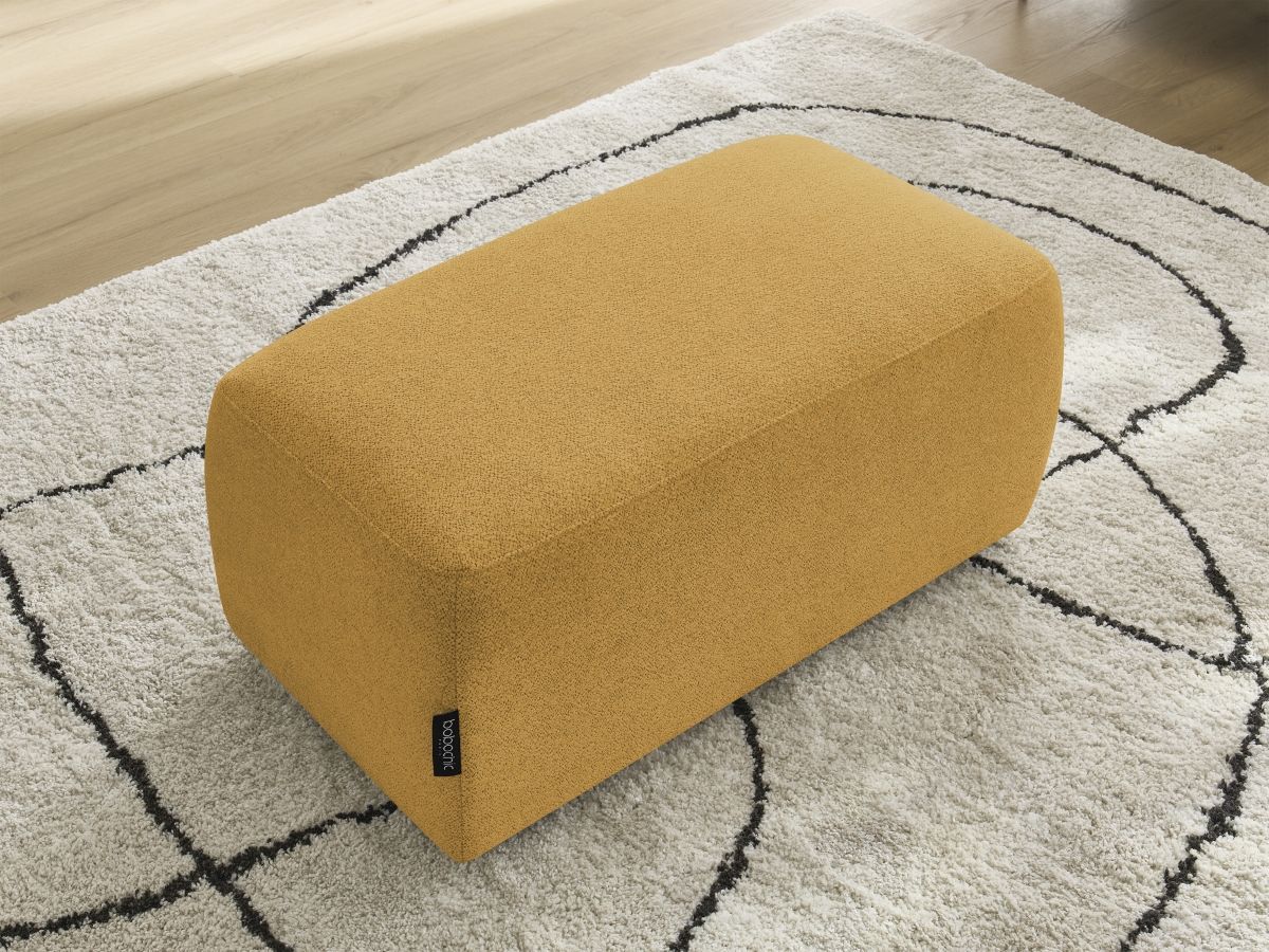 Pouf ATILLA tissu chiné