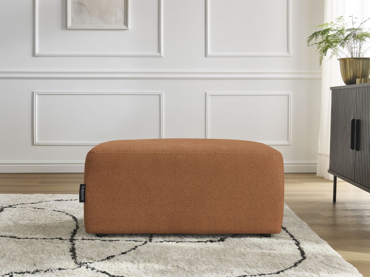 Pouf ATILLA tissu chiné