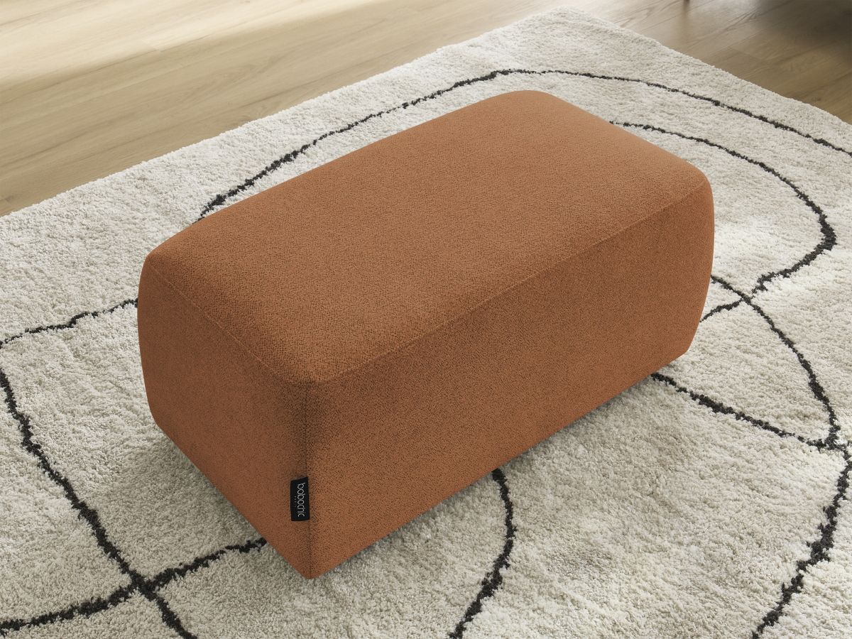 Pouf ATILLA tissu chiné