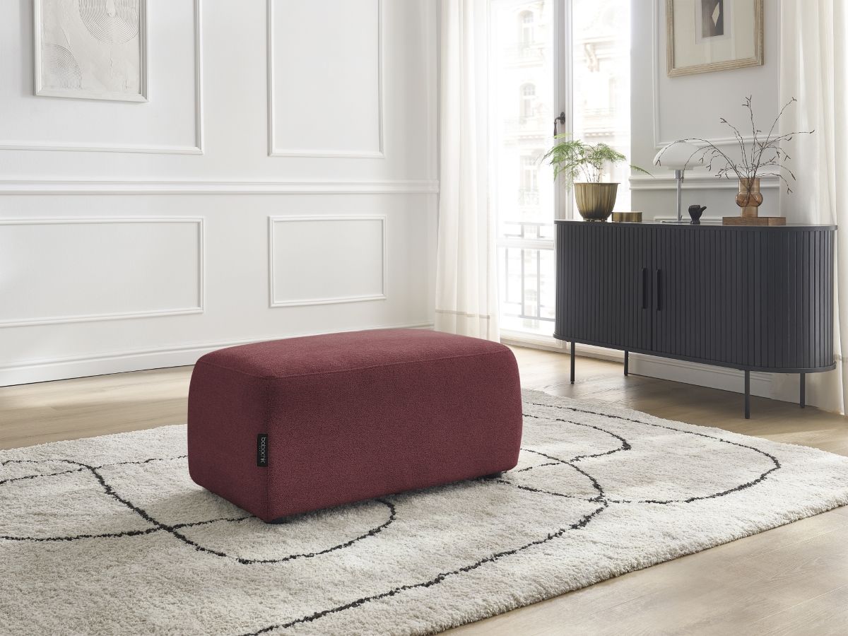 Pouf ATILLA chiné rouge — vue 5