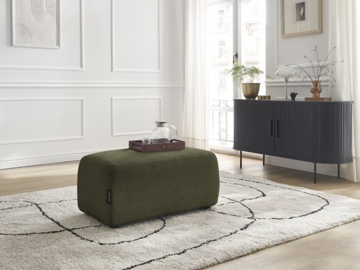 Pouf ATILLA tissu chiné