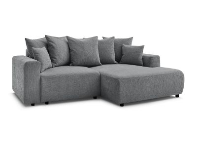 Canapé d'angle convertible coffre ATILLA tissu texturé