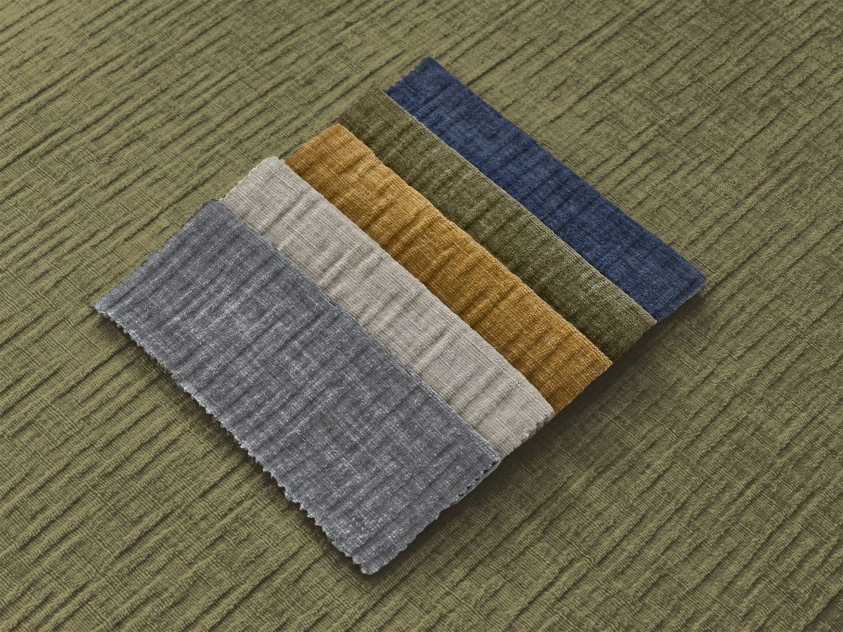 Canapé d'angle convertible coffre ATILLA tissu texturé vert angle gauche BOBOCHIC 4 places - Vue supplémentaire 2