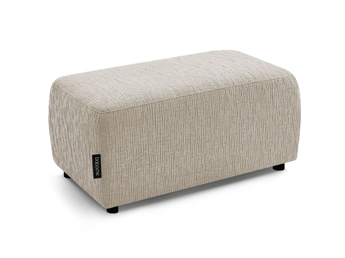Pouf ATILLA tissu texturé