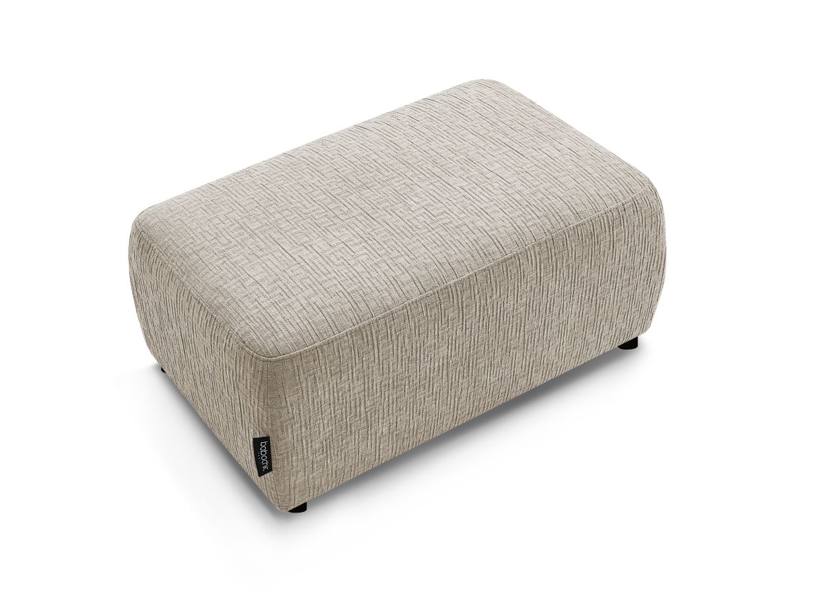 Pouf ATILLA tissu texturé