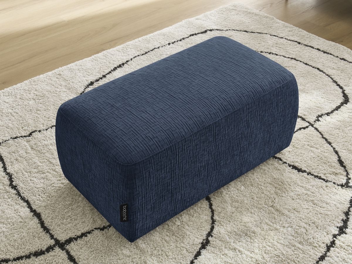 Pouf ATILLA tissu texturé