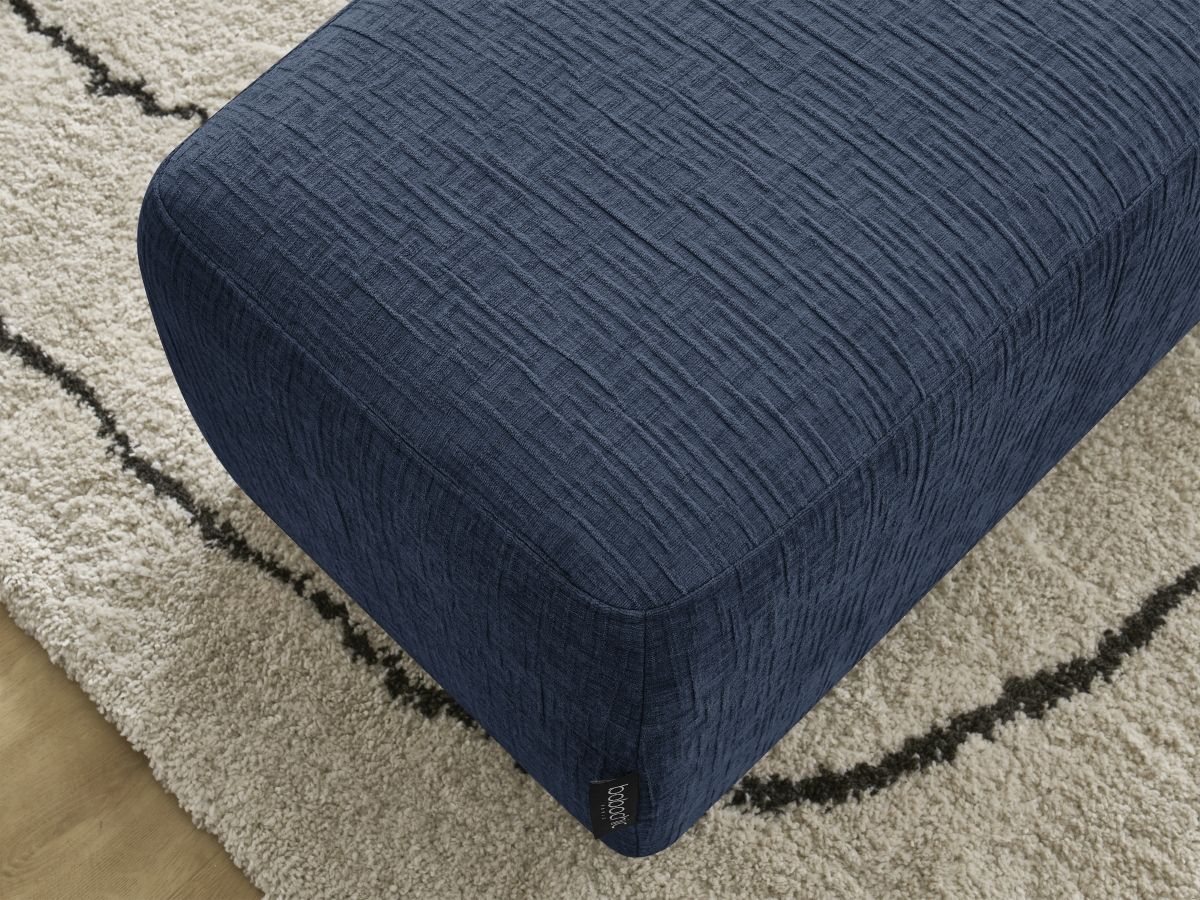 Pouf ATILLA tissu texturé