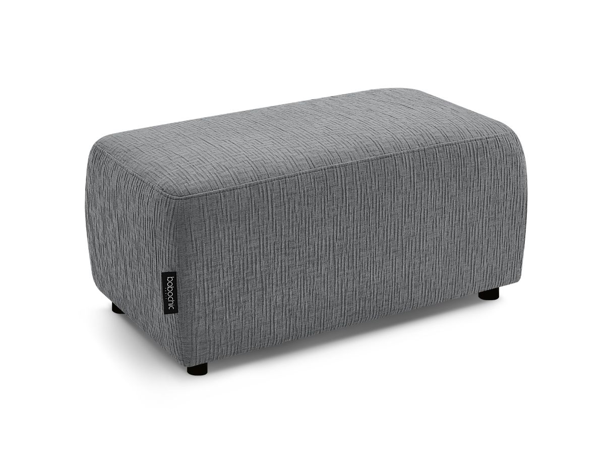 Pouf ATILLA tissu texturé