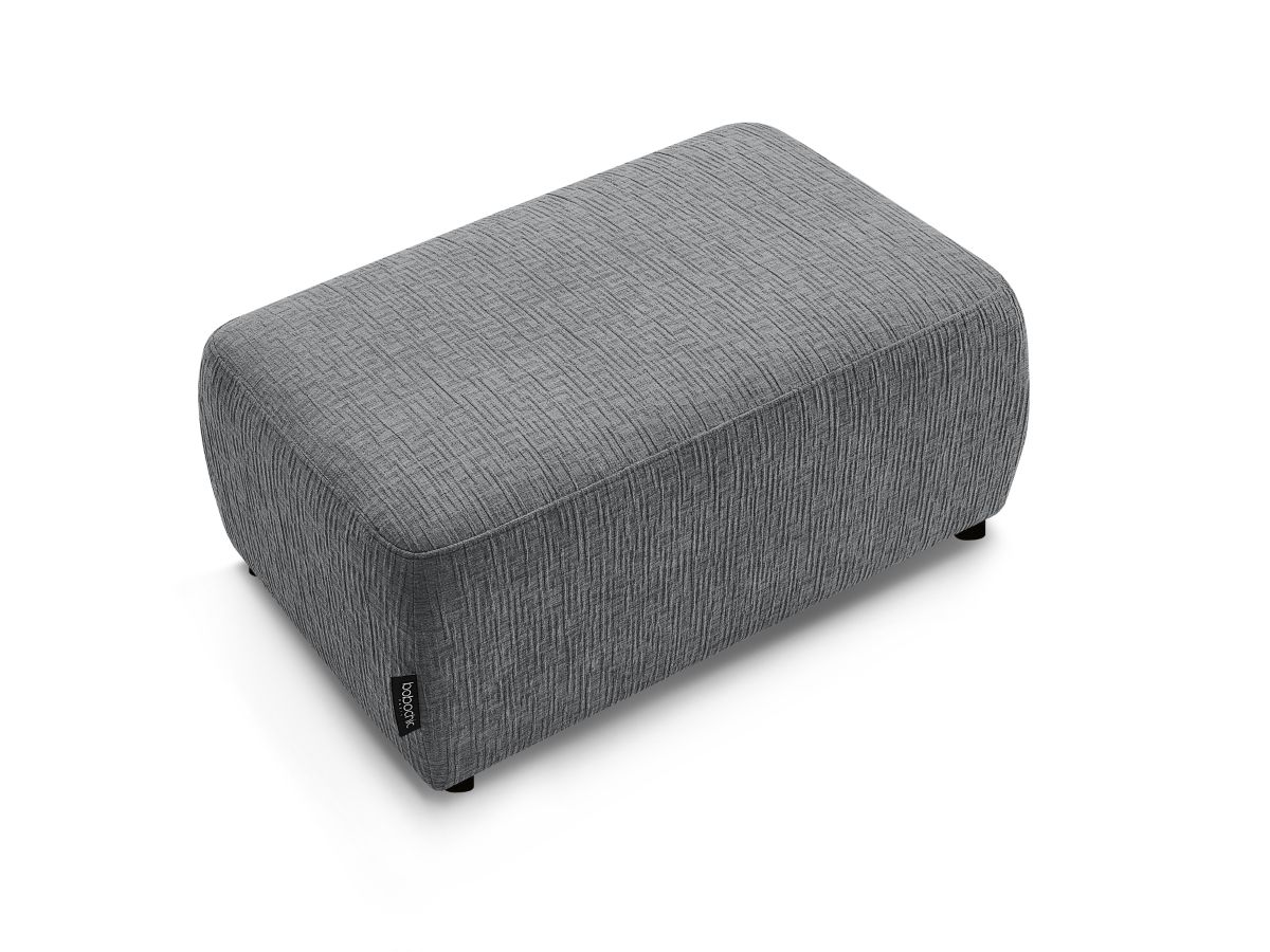 Pouf ATILLA tissu texturé