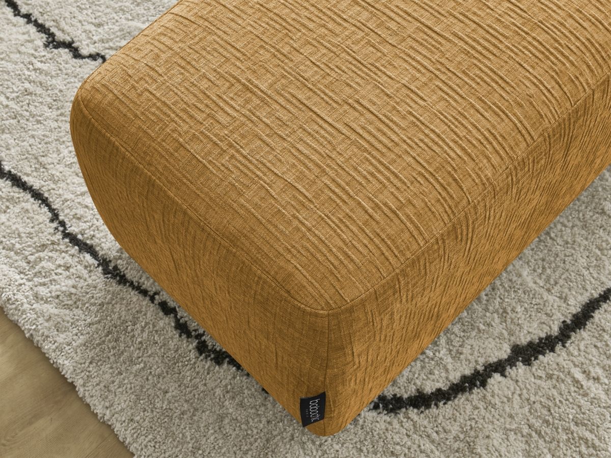 Pouf ATILLA tissu texturé