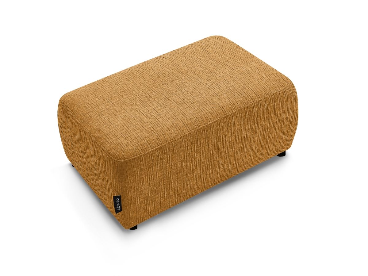 Pouf ATILLA tissu texturé