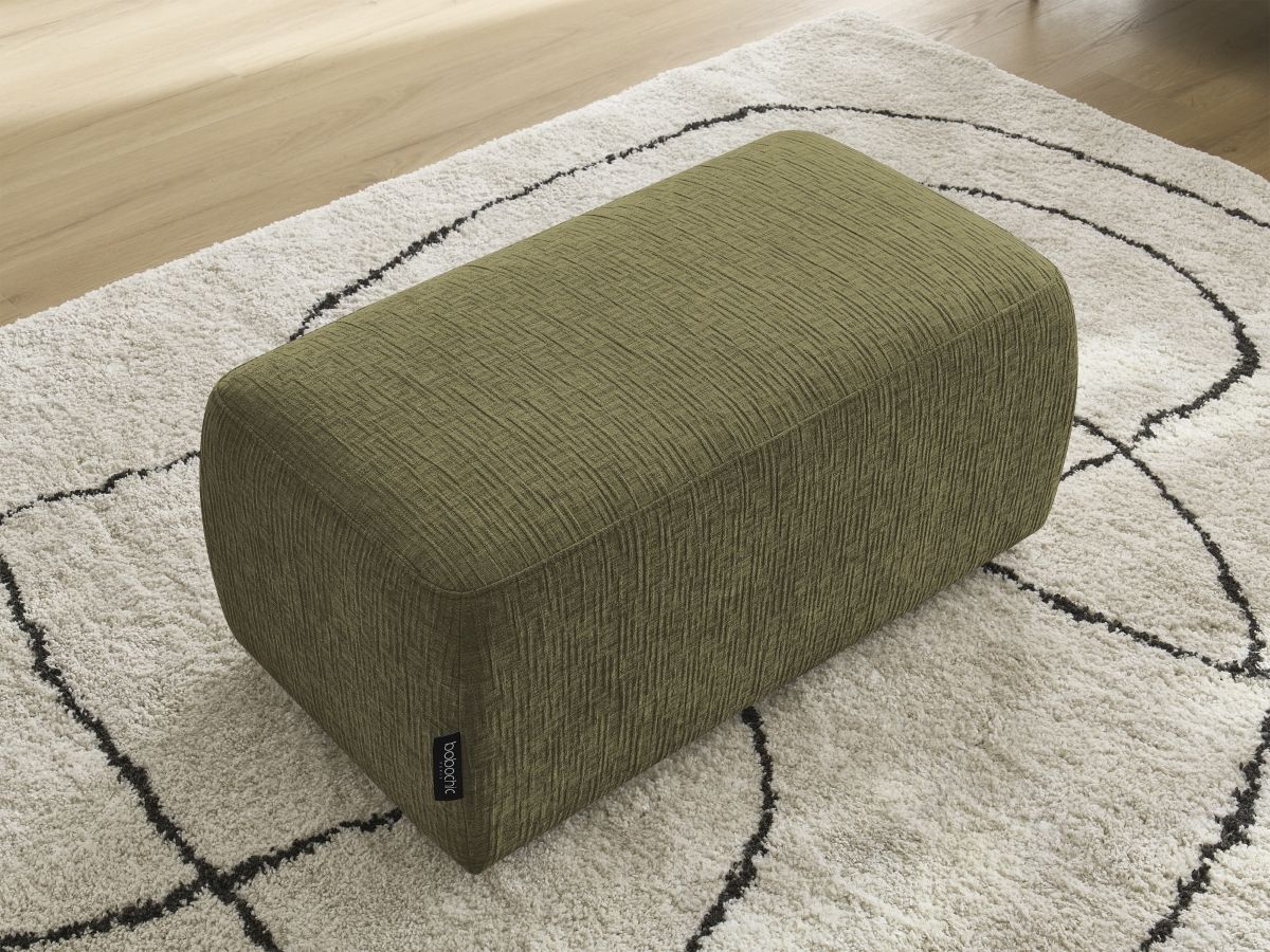 Pouf ATILLA tissu texturé