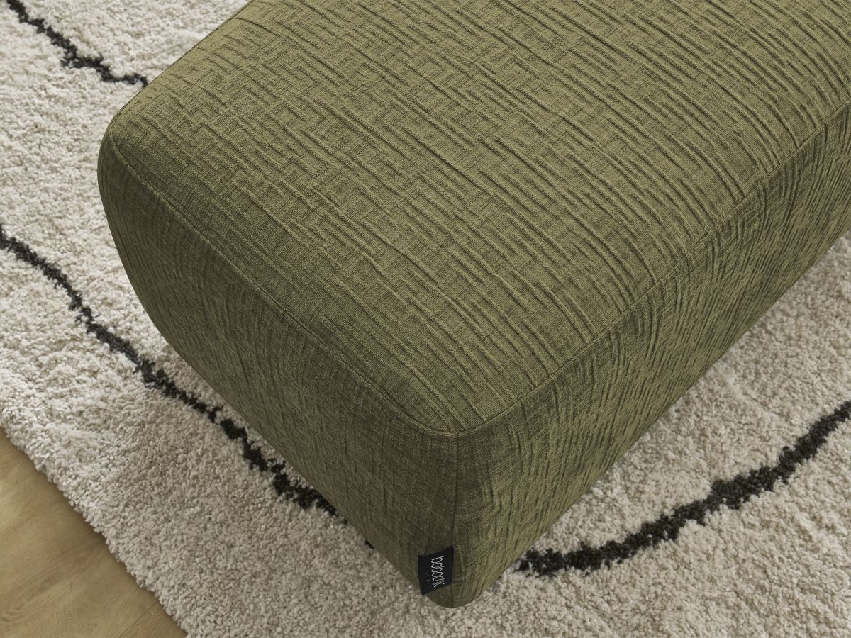 Pouf ATILLA tissu texturé