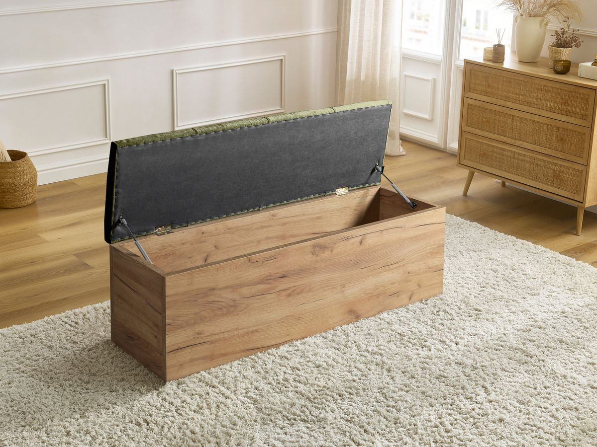 Bout de lit KUMO lisse vert — vue 5