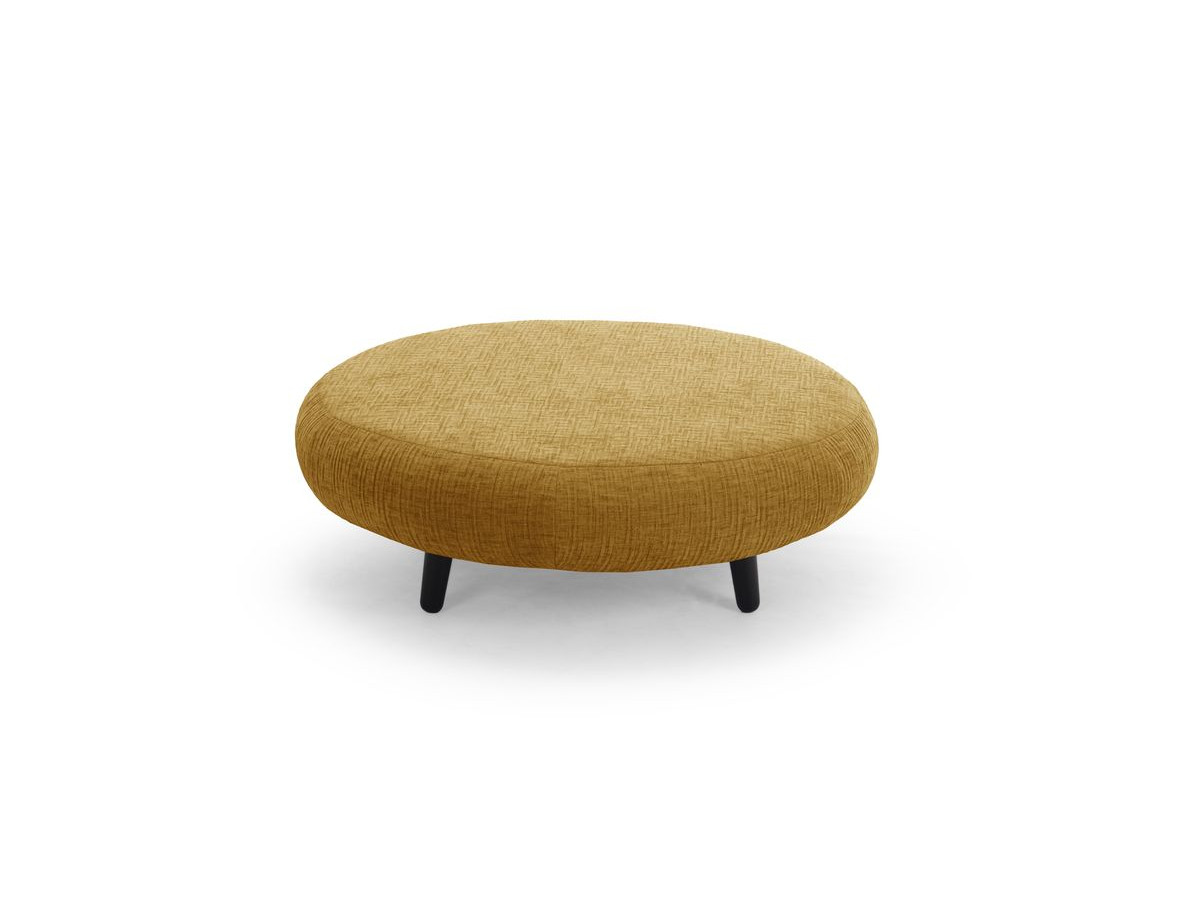 Lot de 3 poufs EDEN texturé jaune — vue 6