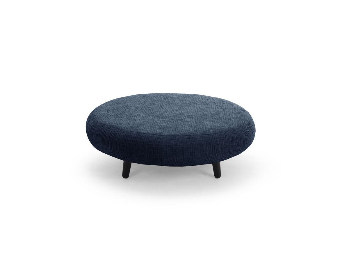 Lot de 3 poufs EDEN texturé bleu foncé — vue 6