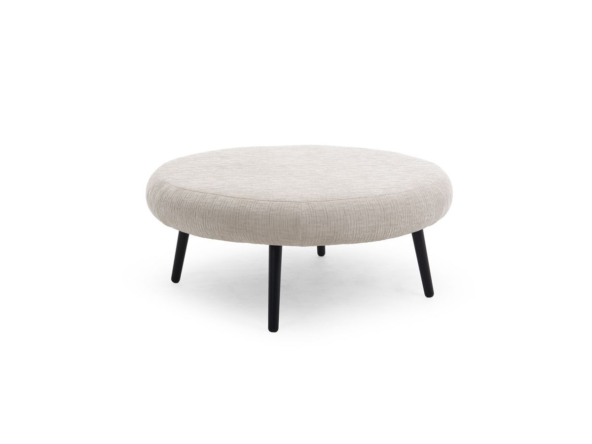 Set van 3 EDEN poefs van structuurstof